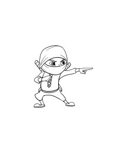 Ninja Coloring Page 24