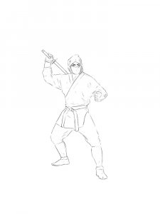 Ninja Coloring Pages 13