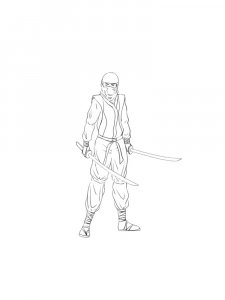 Ninja Coloring Pages 15