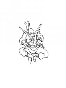 Ninja Coloring Pages 16