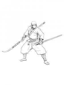 Ninja Coloring Pages 17