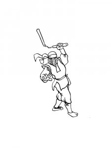 Ninja Coloring Pages 20