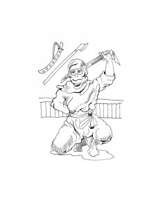 Ninja Coloring Pages For Boys 12