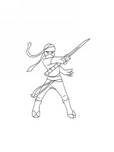 Ninja Coloring Pages For Boys 7