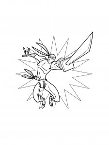 Ninja Coloring Pages For Boys 9